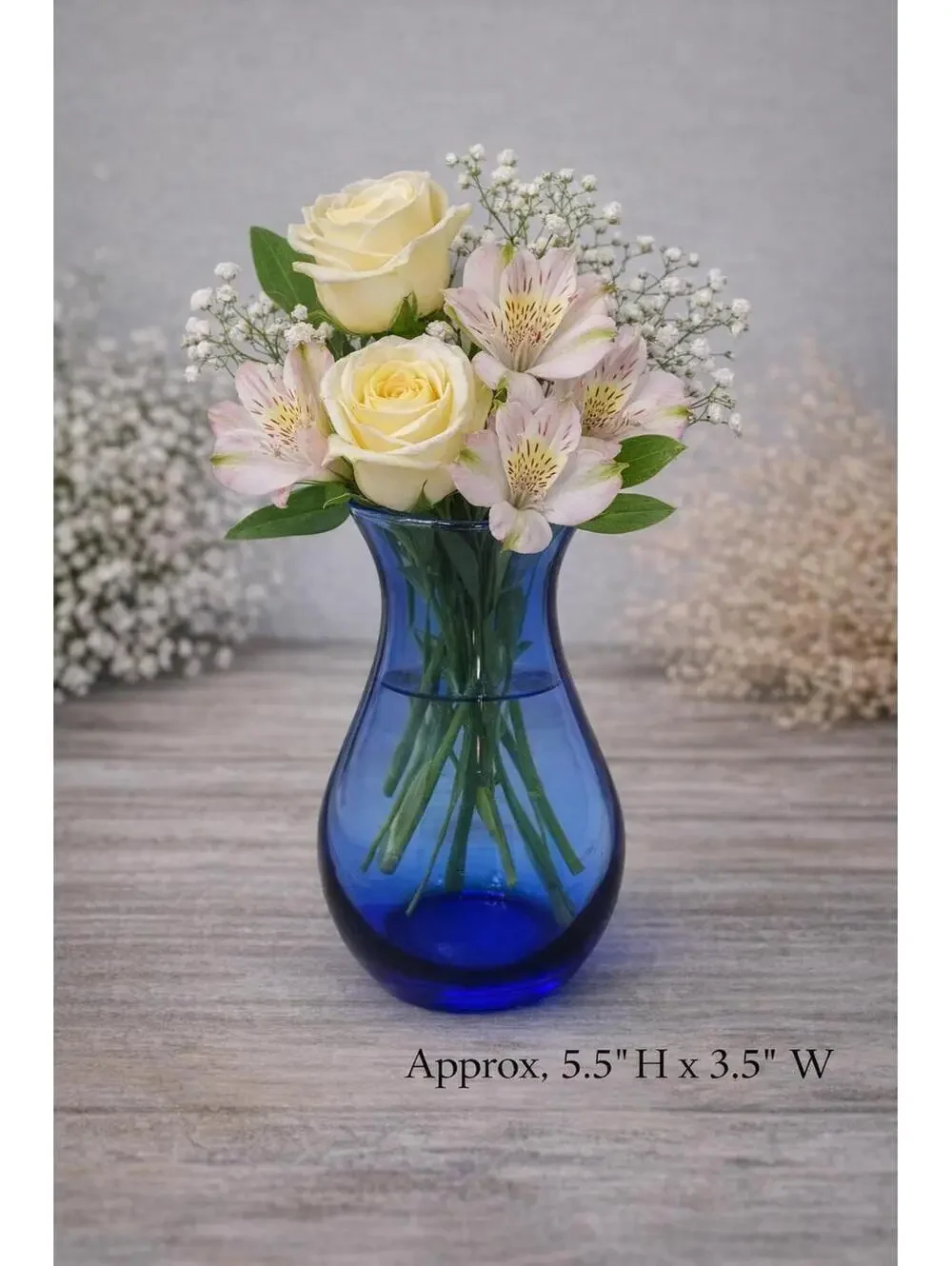 Handblown Glass Cobalt Blue Bud Vase